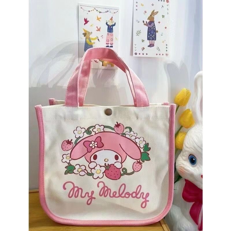 Women's Shoulder Bag Cute Hello Kitty Canvas Handbag