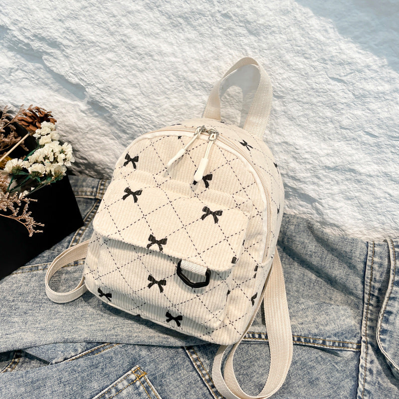 Backpack Sweet Bow New Korean Style Girl Large Capacity Leisure Mini Backpack