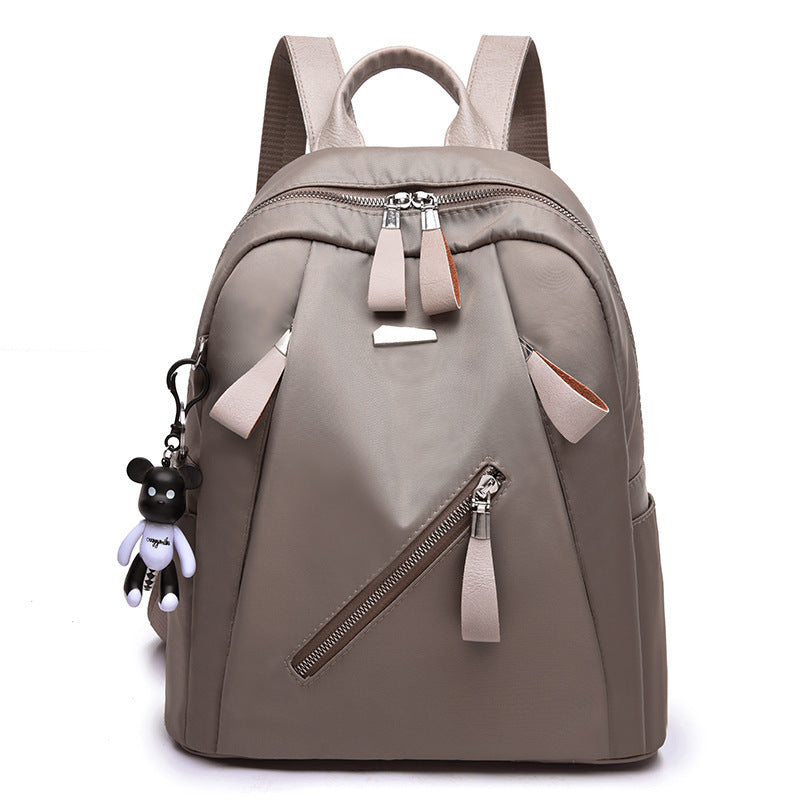 Backpack Men's and Women's Fashion Street Trend Oxford Cloth Middle School Student Schoolbag Backpack