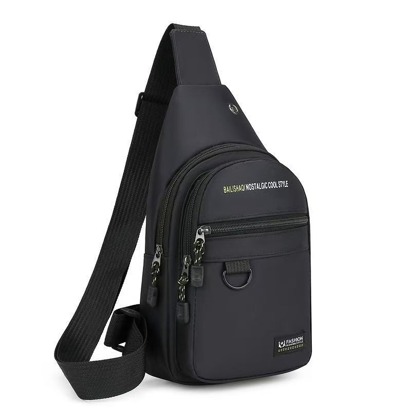 Men's Large Capacity Shoulder Bag Casual Messenger Bag Oxford Cloth Waterproof Business Handbag Fashionable Outdoor Sports Backpack