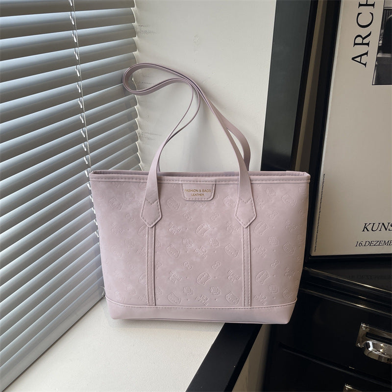 Summer Large Capacity Shoulder Bag Bag Women's New Western Style College Student Class Portable Tote Bag