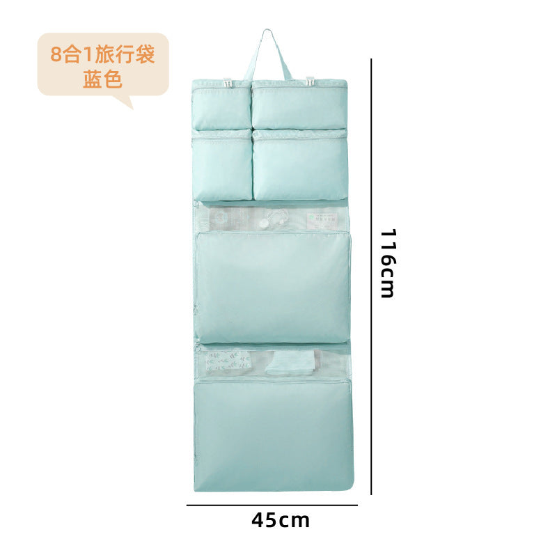 6-in-1 Travel Organizer Bag with Cute Puppy Design for Clothes, Toiletries, and Accessories - Foldable and Compact