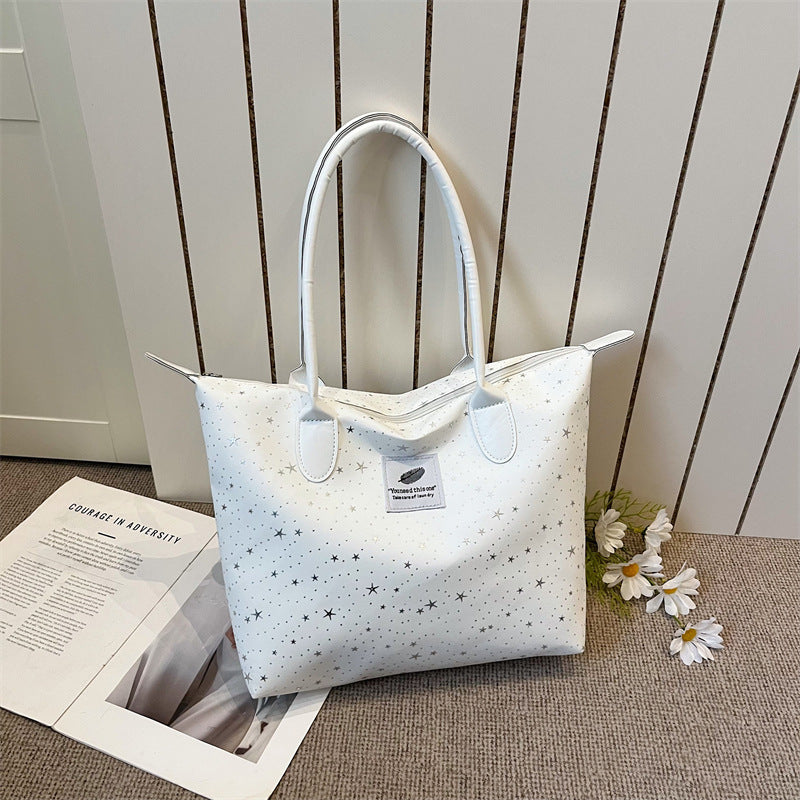 Korean Style Large Capacity Totes New Commuter Shoulder Underarm Chain Handbag
