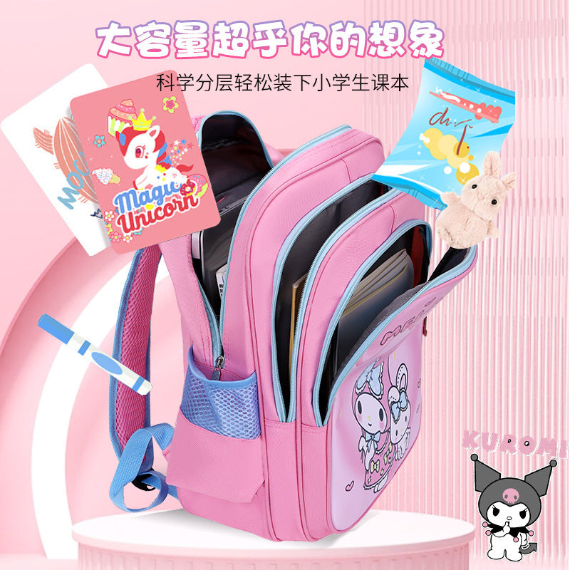 Cute Kuromi Backpack for Kids with Pencil Case - Lightweight, Breathable, and Waterproof School Bag for Preschool and Kindergarten