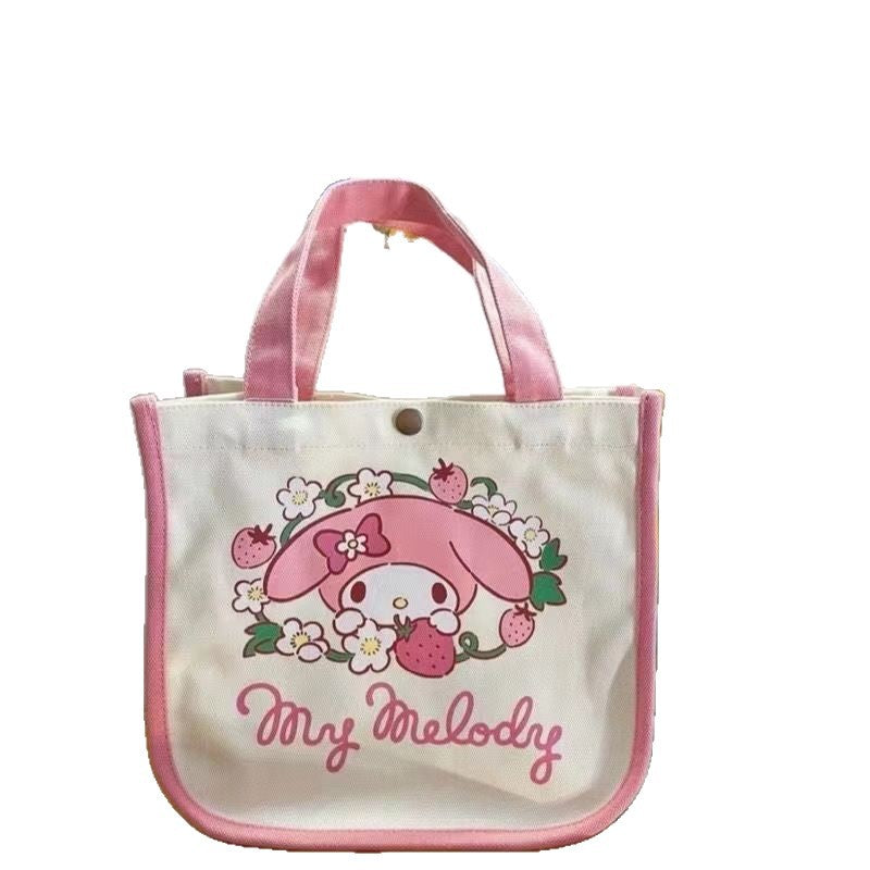 Women's Shoulder Bag Cute Hello Kitty Canvas Handbag