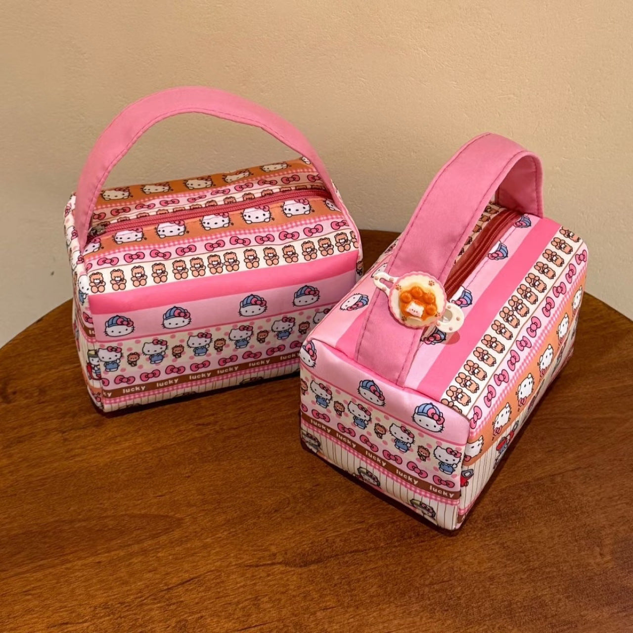 New Kitty Cosmetic Bag Wash Portable Liner Storage Coin Purse Cute Student Bag