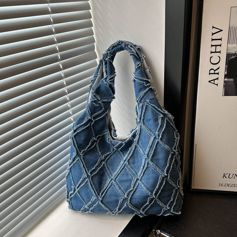 Tote Bag Women's New Western Style Fashion Individual Casual Beautiful Shoulder Crossbody Underarm Bag