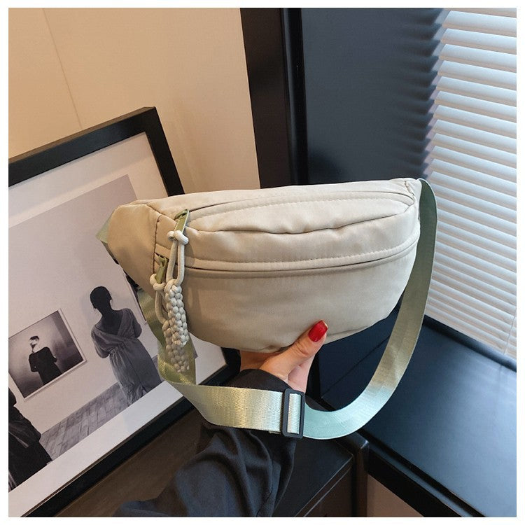 Mobile Phone Waist Bag Simple Fashion Brand Men's Japanese Lightweight Shoulder Bag Casual Sports Messenger Bag