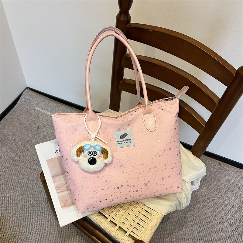 Korean Style Large Capacity Totes New Commuter Shoulder Underarm Chain Handbag