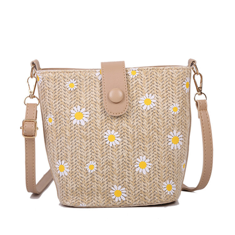 French Texture Popular Bag Women's New Crossbody Bag Women's All-Match One-Shoulder Chain Bucket Bag