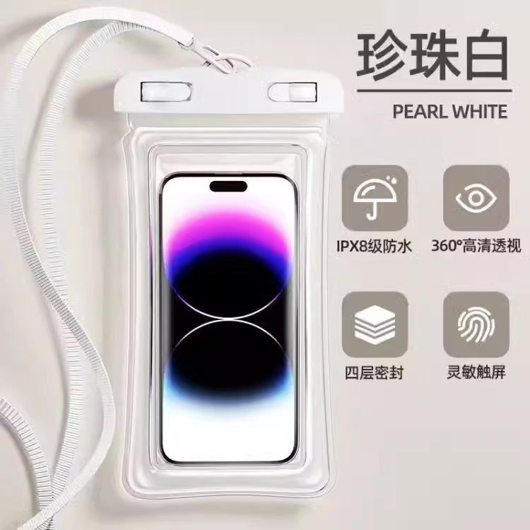 High-Transparency Waterproof Phone Case with Touch Screen Function for Swimming, Diving, and Outdoor Activities