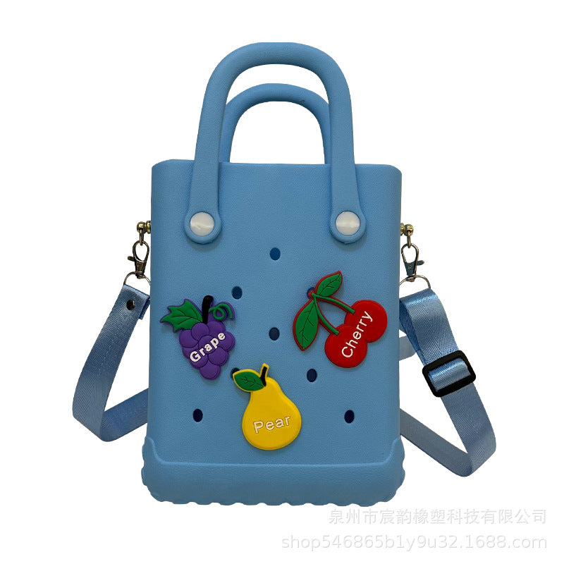 Eva Shoulder Strap New Jelly Bag Hole Basket Cute Mini Beach Storage Bag