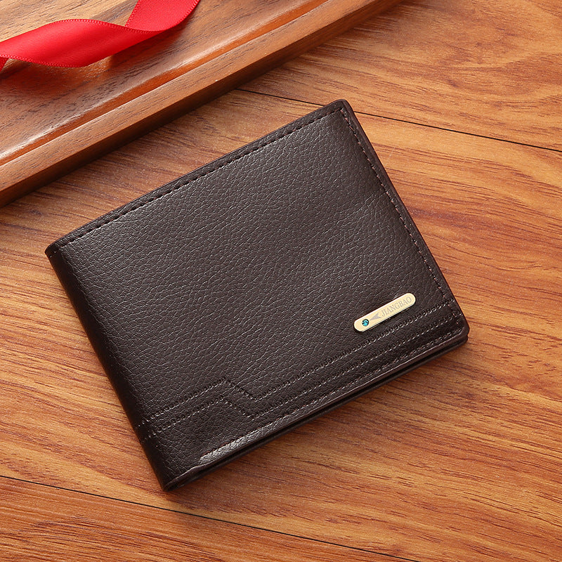 Stylish Men's Wallet withÀó֦ Texture Soft PU Leather, Multi-Card Slots, Lightweight & Durable for Daily Use