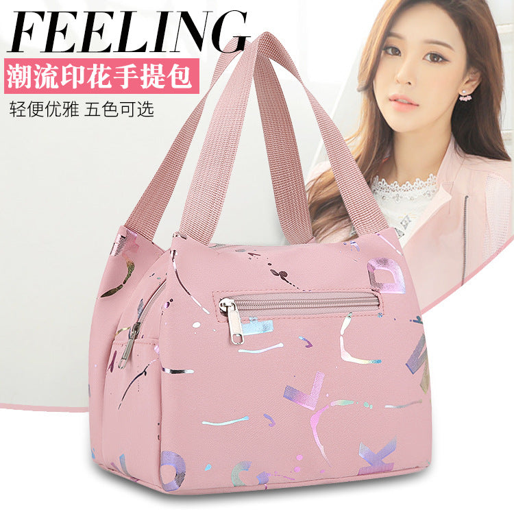 Fashionable Printed Tote Bag for Women, Lightweight and Elegant Design with Multiple Pockets for Daily Use