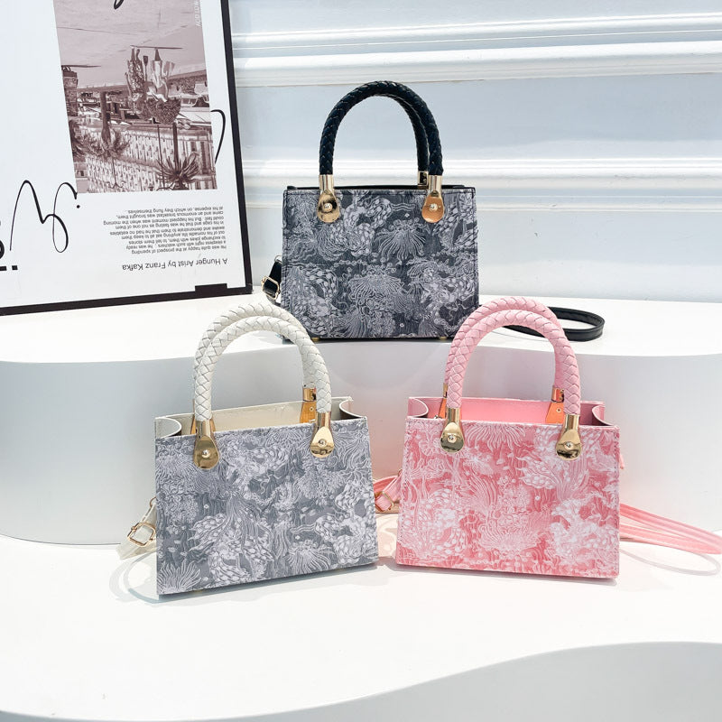 New Embroidered Printed National Style Cross-Body Special Interest Light Luxury Texture Western Style Shoulder Crossbody Quality Women's Bag Handbag