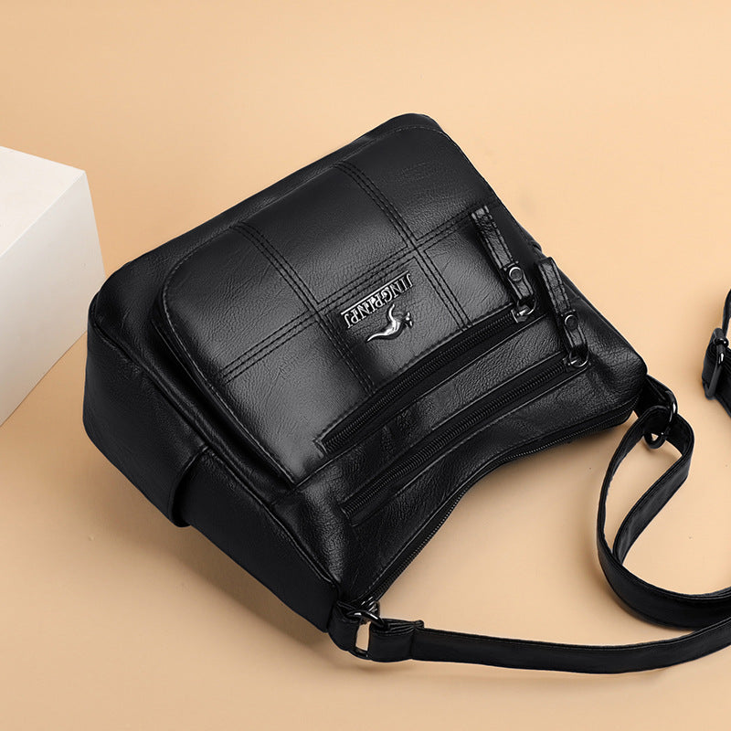 Bag Women's Messenger Bag New Multi-Layer Mother Bag Large Capacity Shoulder Bag