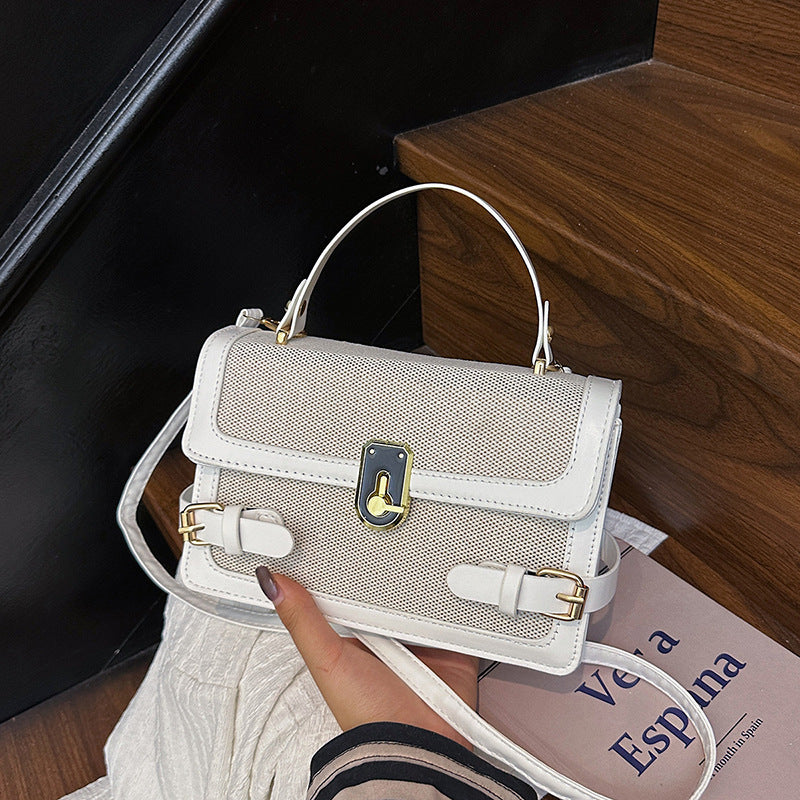 This Year's Popular New Trendy Contrast Color Western Style Ins Portable Shoulder Crossbody Ladies Square Pouch