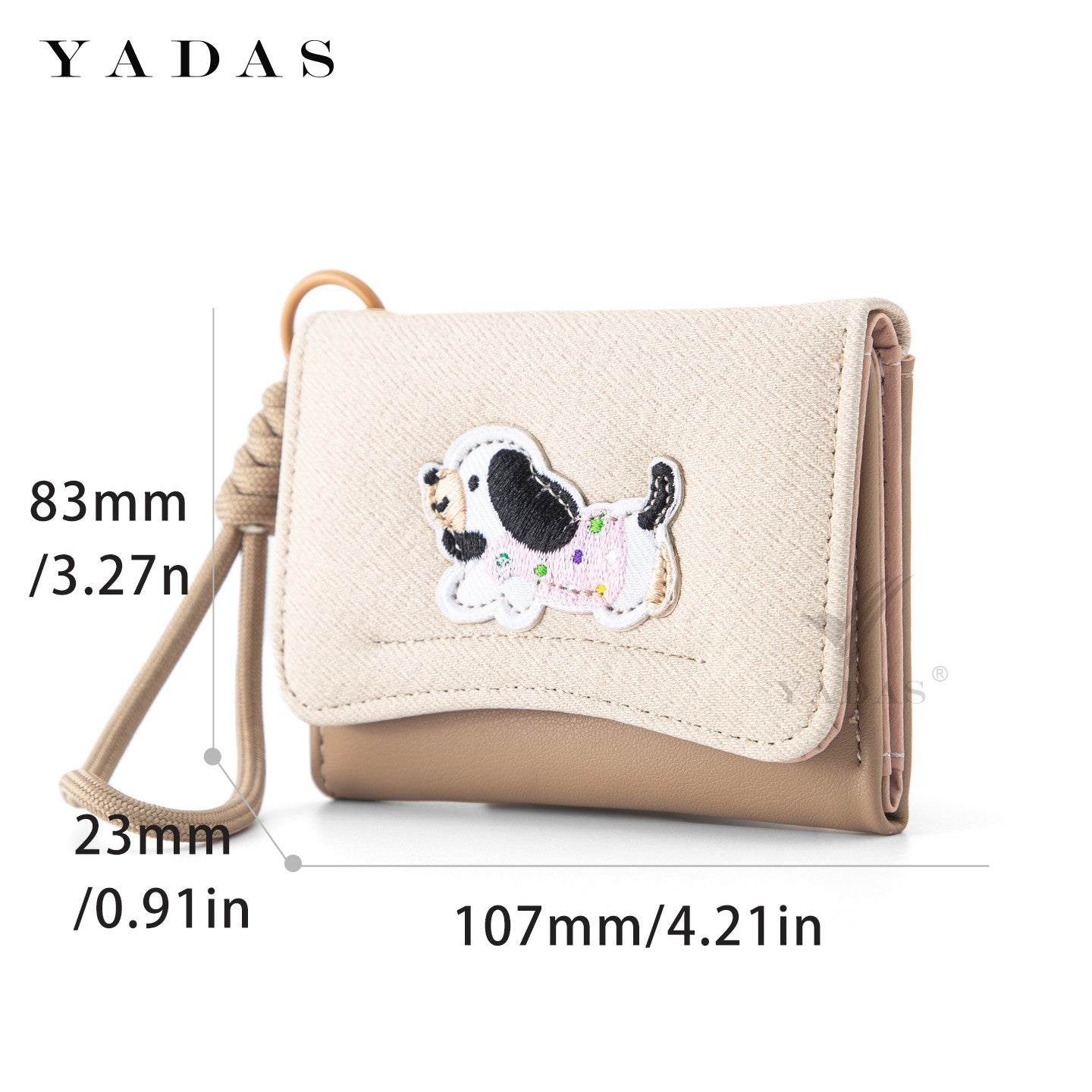 Minimalist PU Card Wallet with Rope Strap for Women, Lightweight and Multi-functional Everyday Accessory