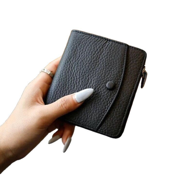 Compact Wallet for Women with Zipper Card Holder, Multi-Card Slots, ID & Cash Organizer, Urban Minimalist Design