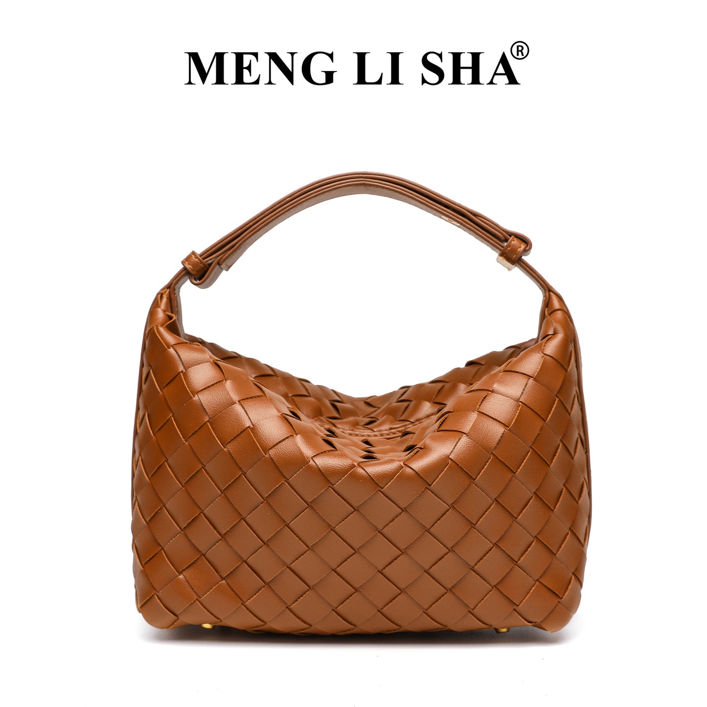 European and American New Suede Advanced Texture Woven Portable Lunch Bag Women's Fashion Simple Shoulder Crossbody Lunch Box Bag