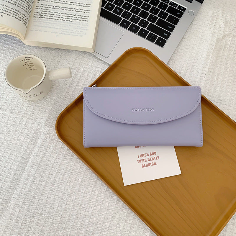 Elegant Long Wallet for Women with High Capacity, PU Leather Design, Anti-Theft & Lightweight, Perfect for Daily Use