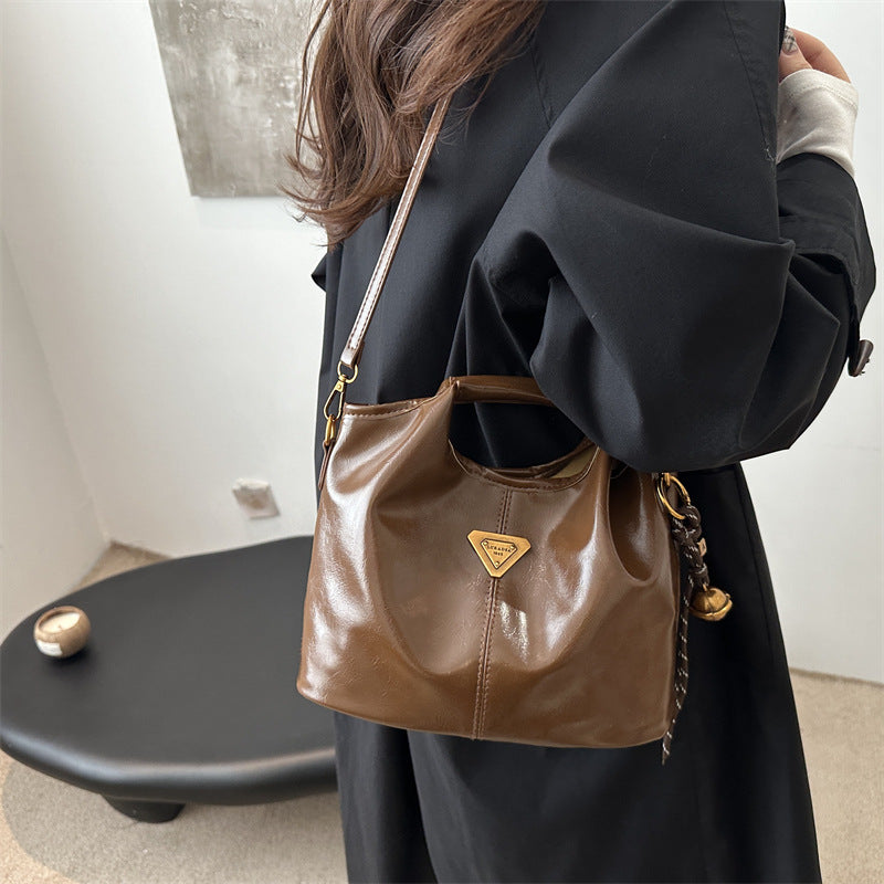 Vintage Tote Women's Summer New Commuter Large Capacity Shoulder Messenger Bag Mother and Child Bag