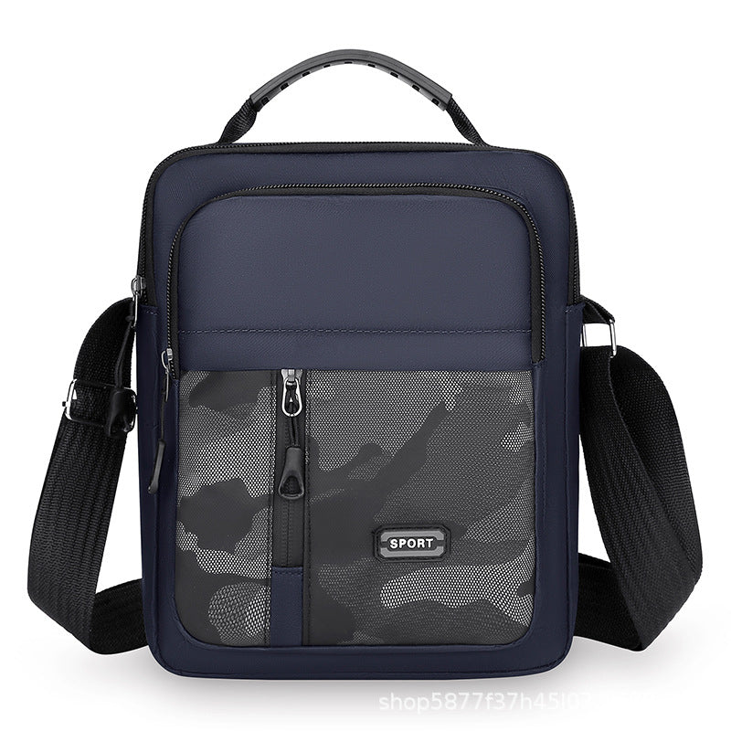 New Multifunctional Men's Bag Korean Style Minimalism Outdoor One Shoulder Messenger Bag Trendy Men's Large Capacity Shoulder Bag