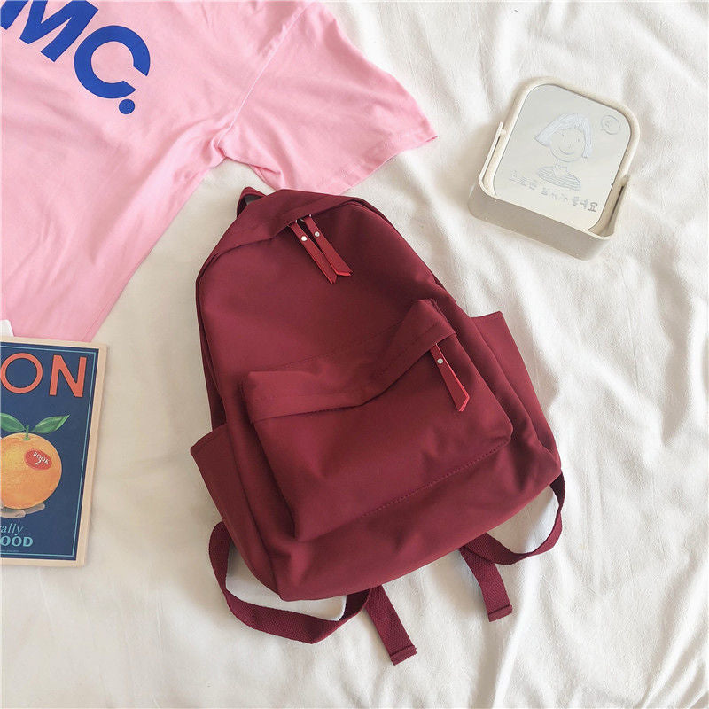 Minimalist Campus Backpack for Students with Waterproof Canvas, Large Capacity and Comfortable Padded Straps