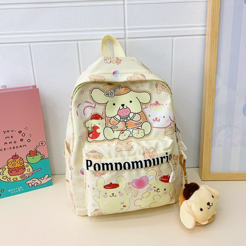 Fashion Children's Bags Cartoon Kindergarten Backpack Hello Kitty Cute Girl Portable All-Match Schoolbag