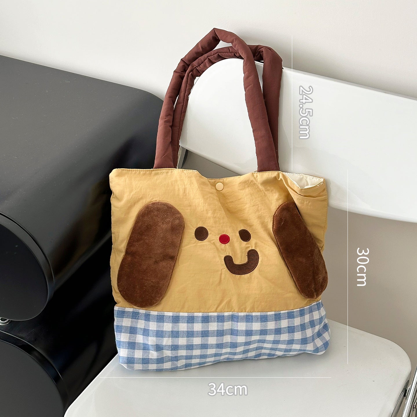 Cartoon Shoulder Bag Girl Versatile Commuter Tote Student Large Capacity Tutorial Handbag for Class