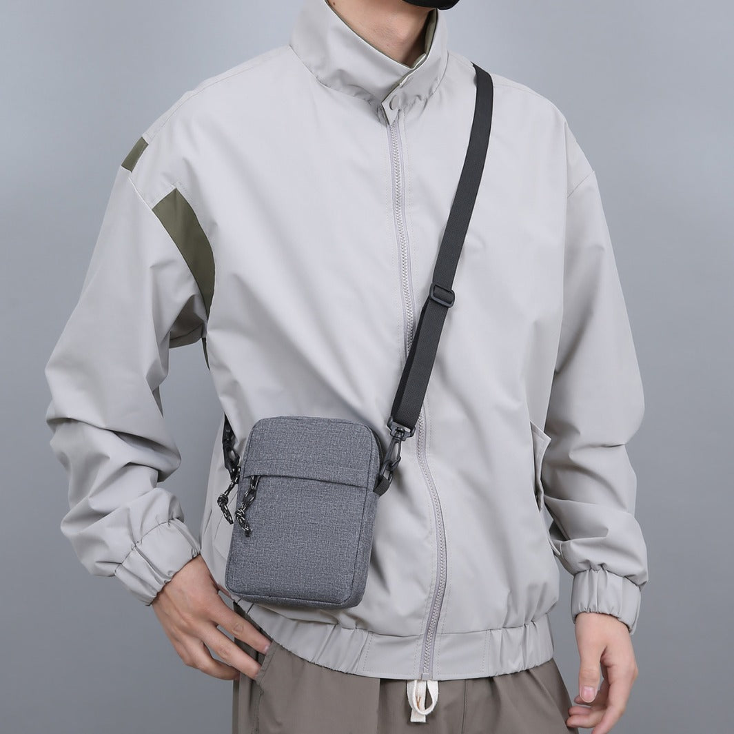 2025 New Fashion Minimalist Crossbody Bag for Men and Women, Casual Pure Color Phone Sling Bag withײɫ Design, Perfect for Daily Wear and Sports