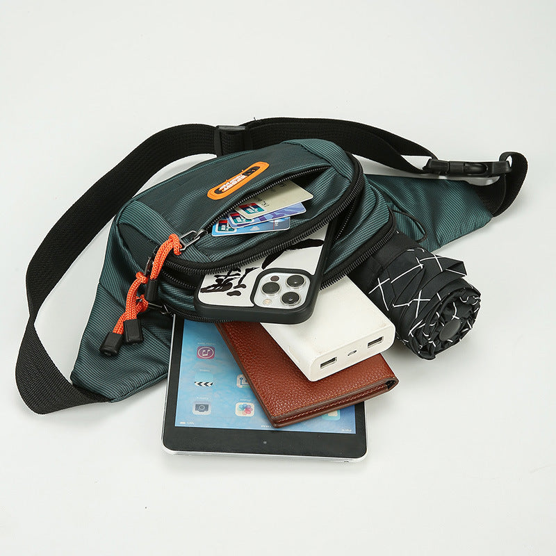 Thickened New Waist Bag Large Capacity Waterproof Slanted Chest Bag Wear-Resistant Portable and Versatile Mobile Phone Bag