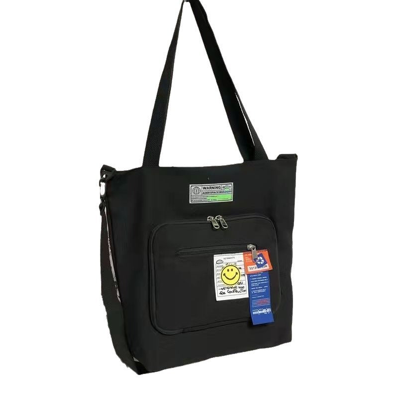 Shoulder Messenger Bag Couple Backpack Student Class Schoolbag Simple and Elegant Large-Capacity Backpack