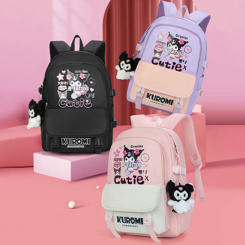 Clow M Joint Name Cute Schoolbag Children Backpack Lightweight Large Capacity Suitable for Primary School Students to Junior High School Students