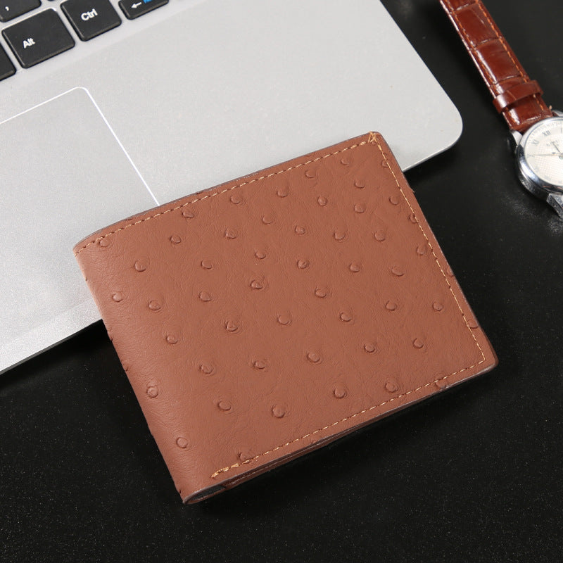 Men's Card Holder Wallet Short Design Business Leisure Dual-Use Wear-Resistant Practical