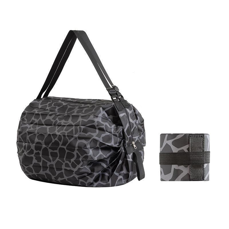 Foldable Supermarket Shopping Bag Women's Travel Sling Bag Portable Large Eco-friendly Shopping Handbag
