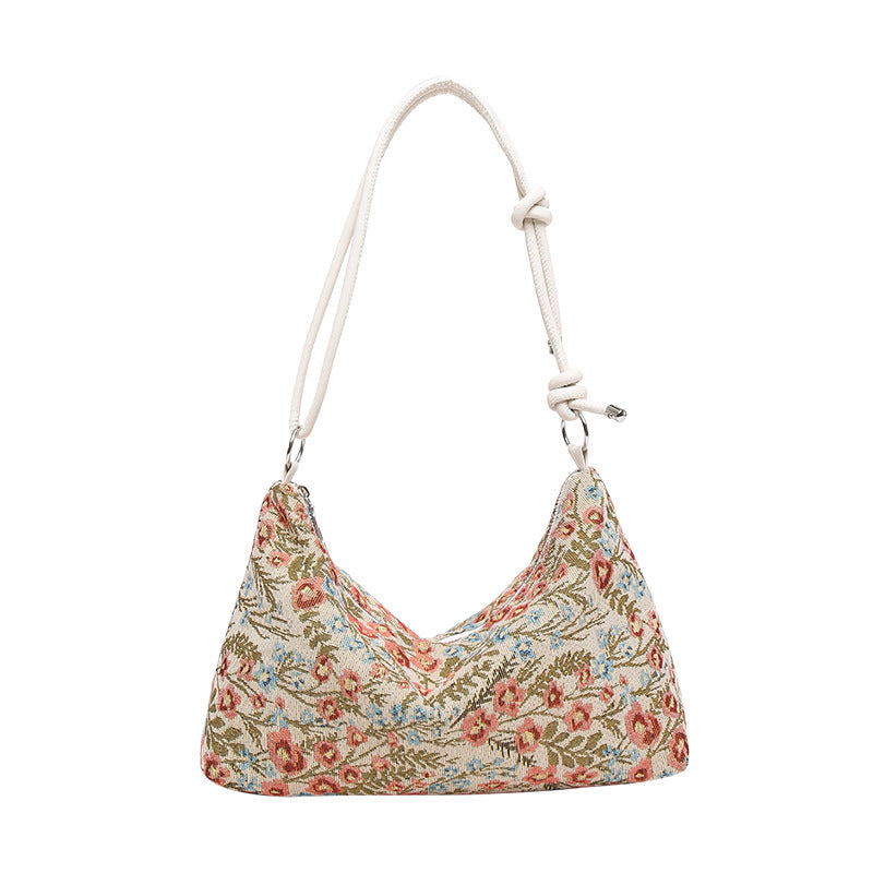 Underarm Bag Women's Large Capacity Western Style Commuter New Textured One-Shoulder Bag