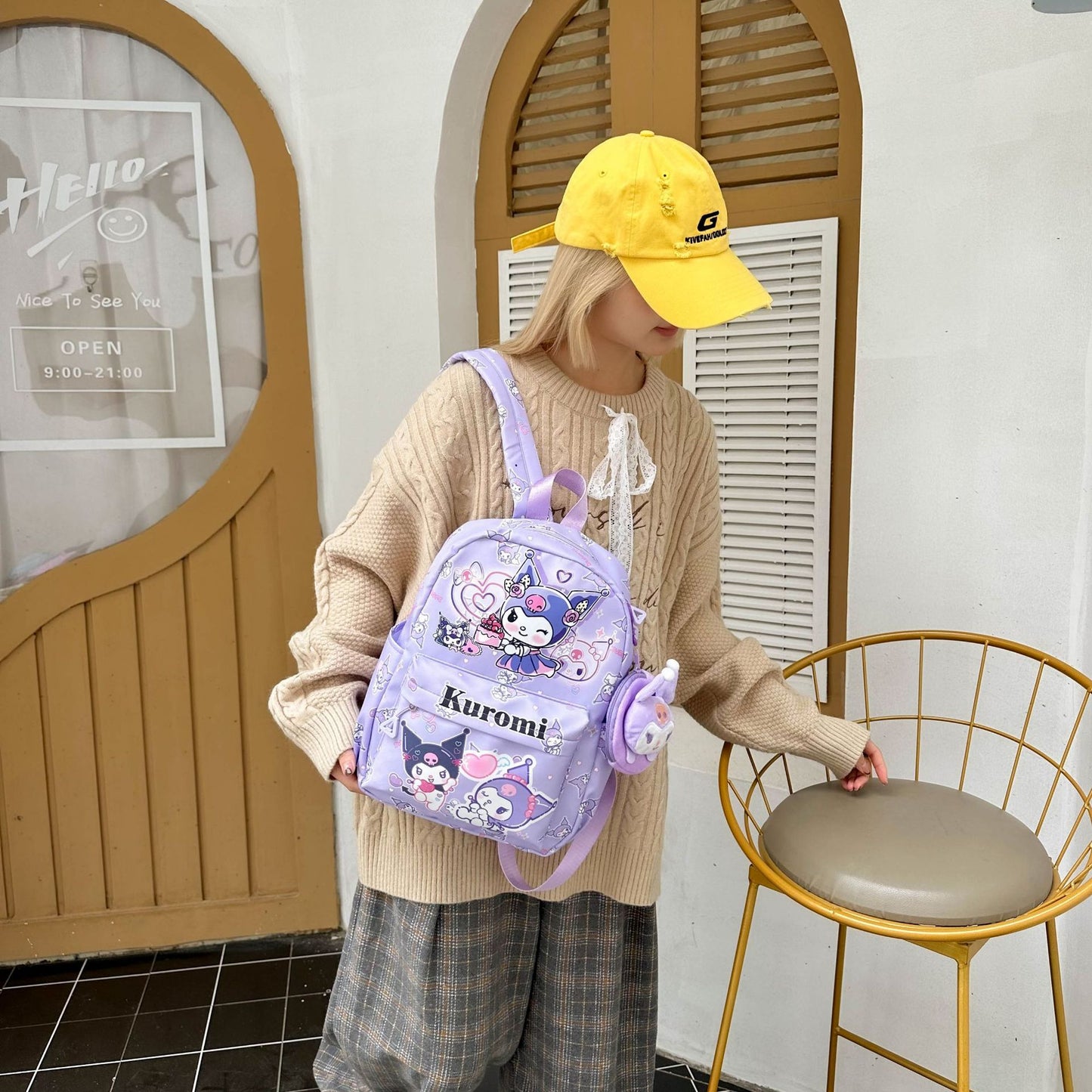 Cartoon Schoolbag Boys and Girls New Trendy Ultra-Light Good-looking Exquisite Kindergarten Parent-Child All-Match Backpack