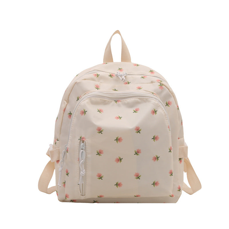 Women's Backpack New Flower Printing Backpack Leisure Stylish and Lightweight Students Daily Class Travel Backpack