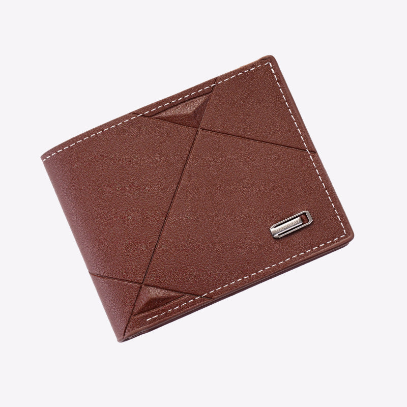 Stylish Men's Slim Wallet with Multi-Card Slots, Lightweight PU Leather Design for Daily Use
