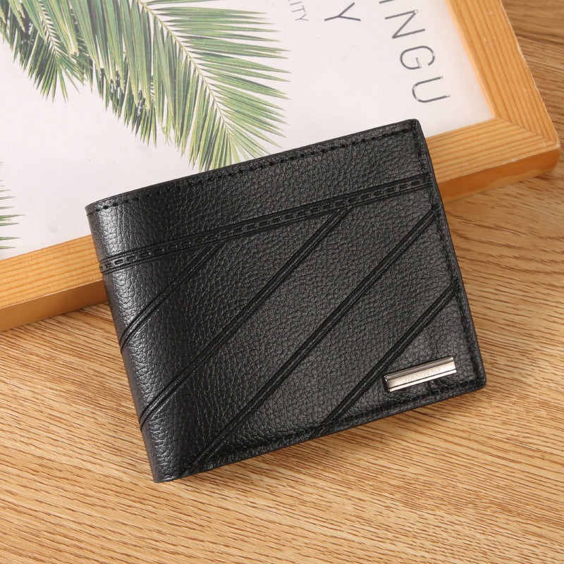 Men's Short Chic Wallet Card Holder Lightweight Expansion Design
