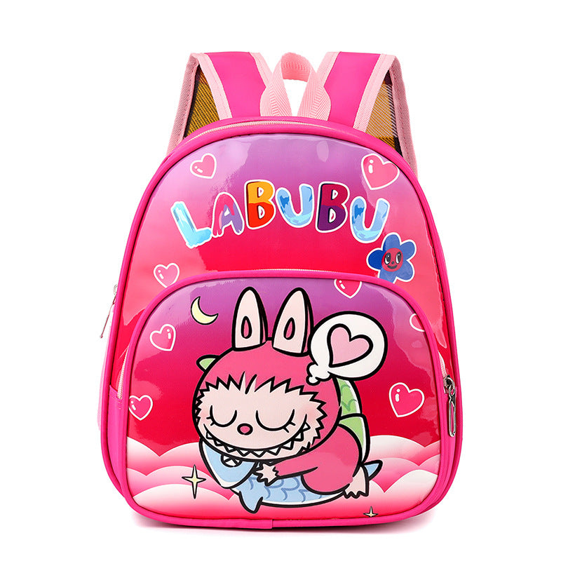 New Spider-Man Cartoon Kid's Small Schoolbag Labubu Boys and Girls Kindergarten Backpack Super Light and Burden-Free