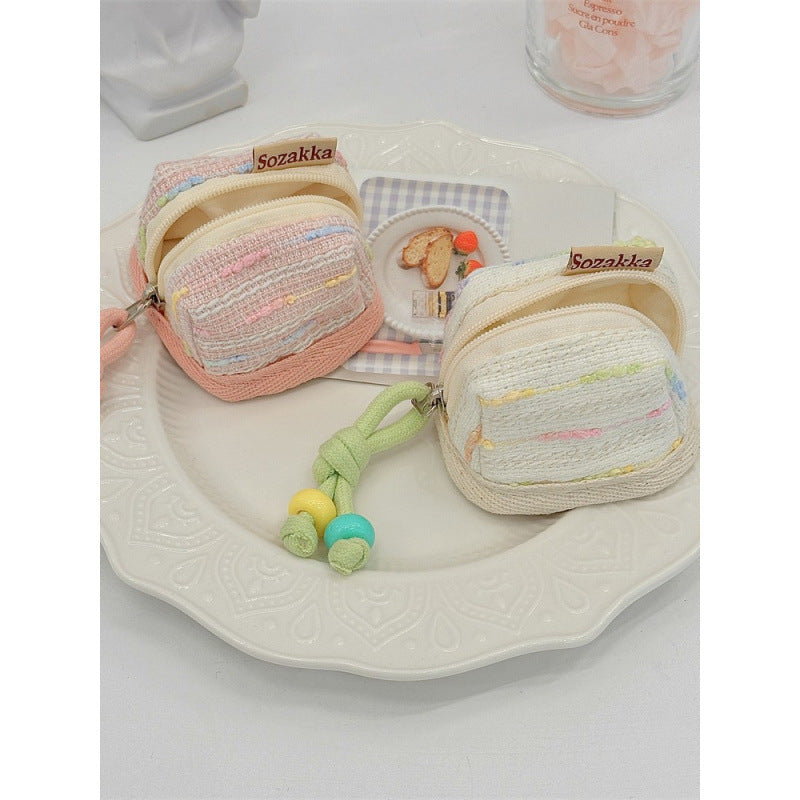Classic Style Cute Portable Suitable for Apple Wireless Bluetooth Headset Protective Cover Storage Soft Cloth Shell