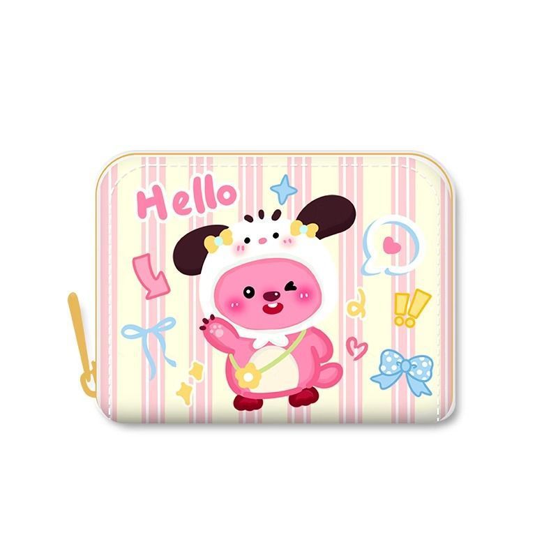 Cartoon Card Holder Women's Cute Large Capacity Multiple Card Slots Certificate Holder Mini Small Coin Purse