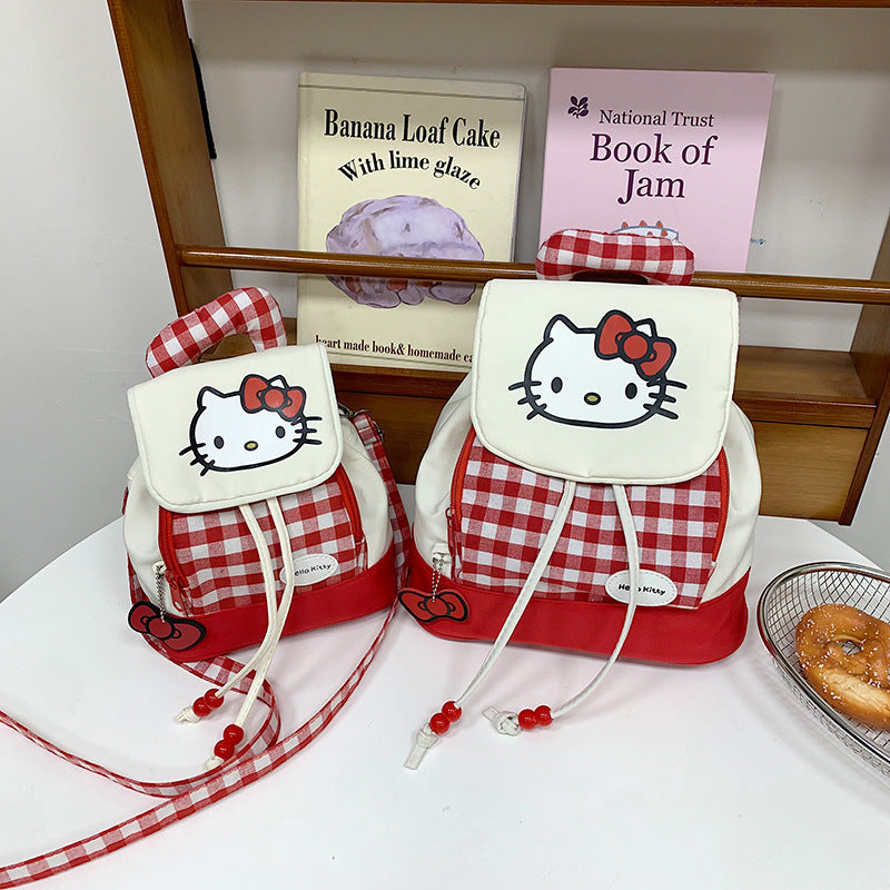 Japanese Style Small Bookbag Mini Cute Kitty Cat Backpack New Sweet Cool Girl Cartoon Crossbody Bag