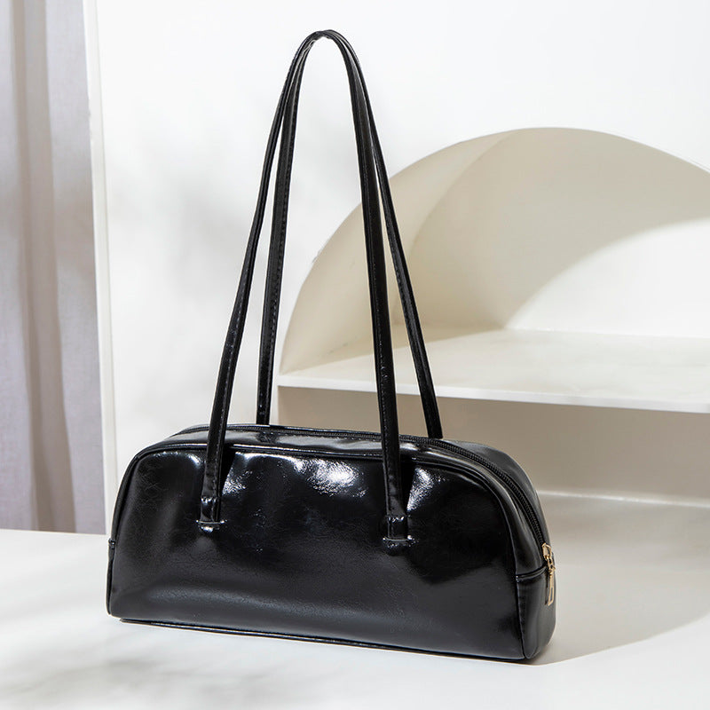 New Simple Large Capacity Boston Women's Fashion Underarm Shoulder Bag Urban Simple Style Trendy Design
