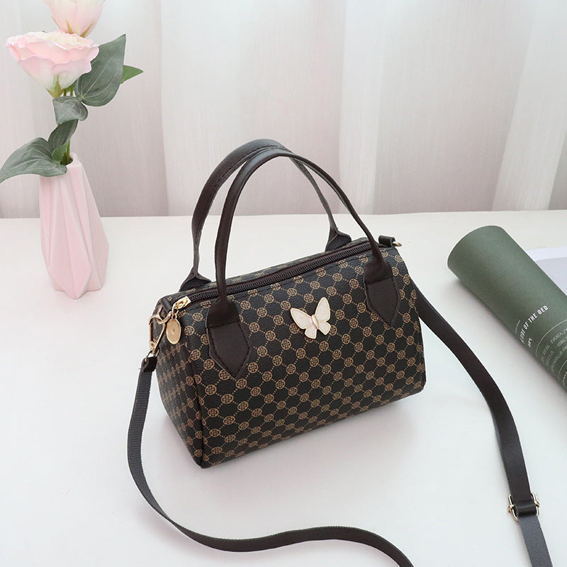 Pattern Cloth Pillow Bag Female Fashion Mobile Phone Bag Niche Fashion Korean Style Cosmetic Bag Bag