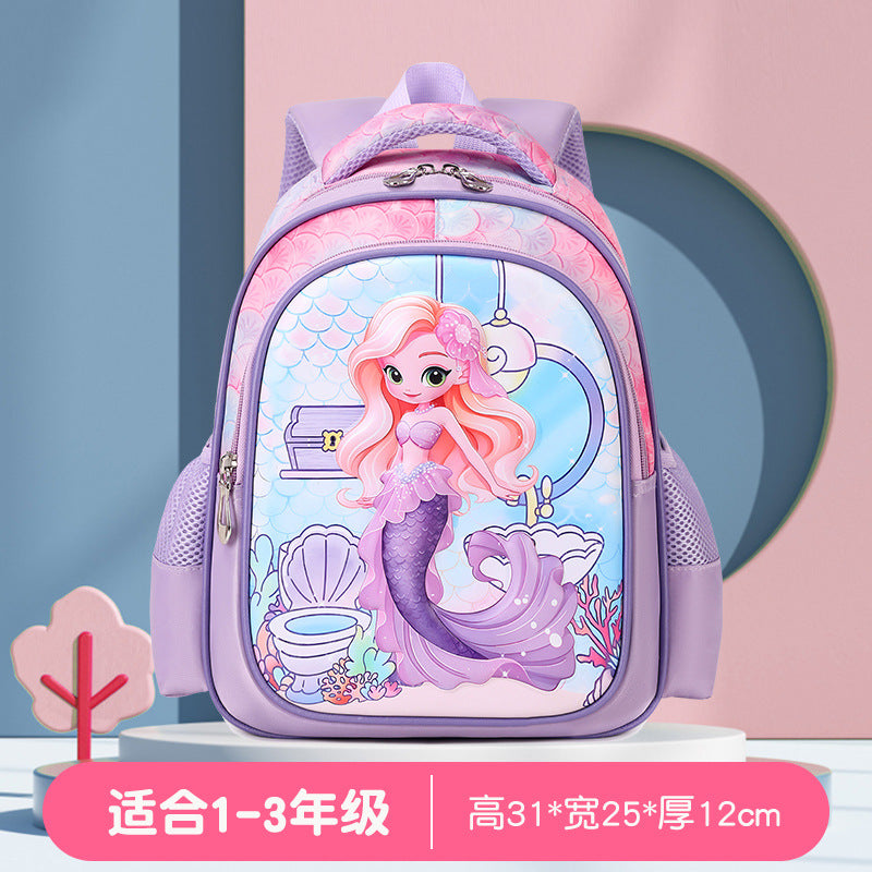 Cute Kids Backpack with Cartoon Character Design, Breathable Waterproof Oxford Fabric, Lightweight and Durable for Preschool and Elementary School