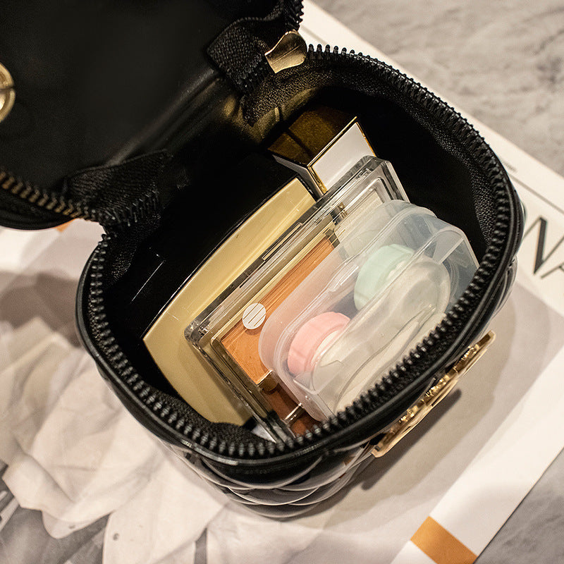 Fashion Mini Small Bag New Rhombus Bucket Gel Bag Pairs of Love Decorative Small Bag Shoulder Crossbody Women's Bag