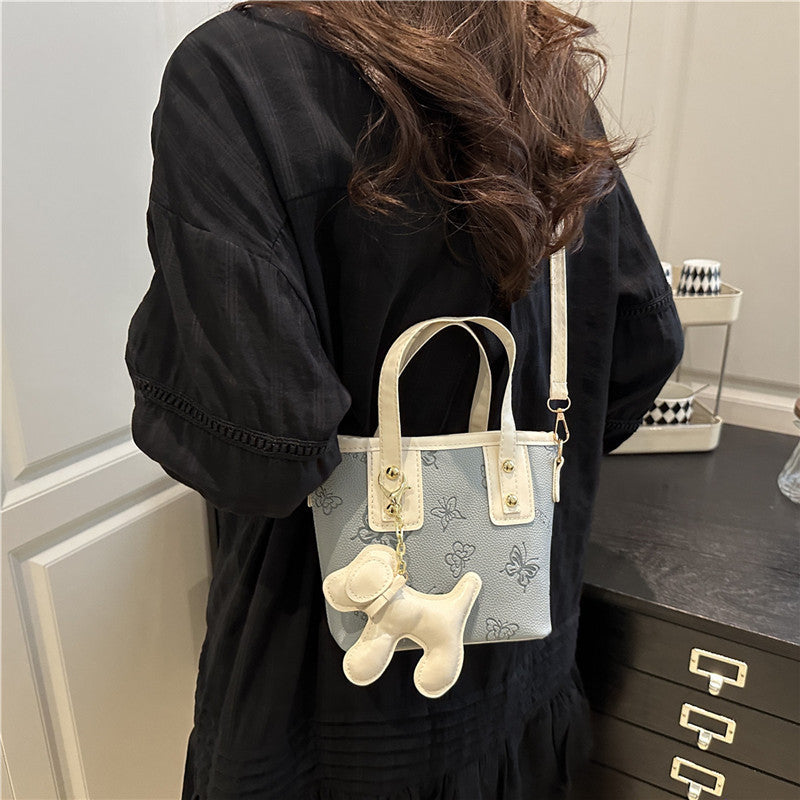 Summer Fashion Small Handbags Women's New Temperament Leisure Crossbody All-Matching Bucket Bag